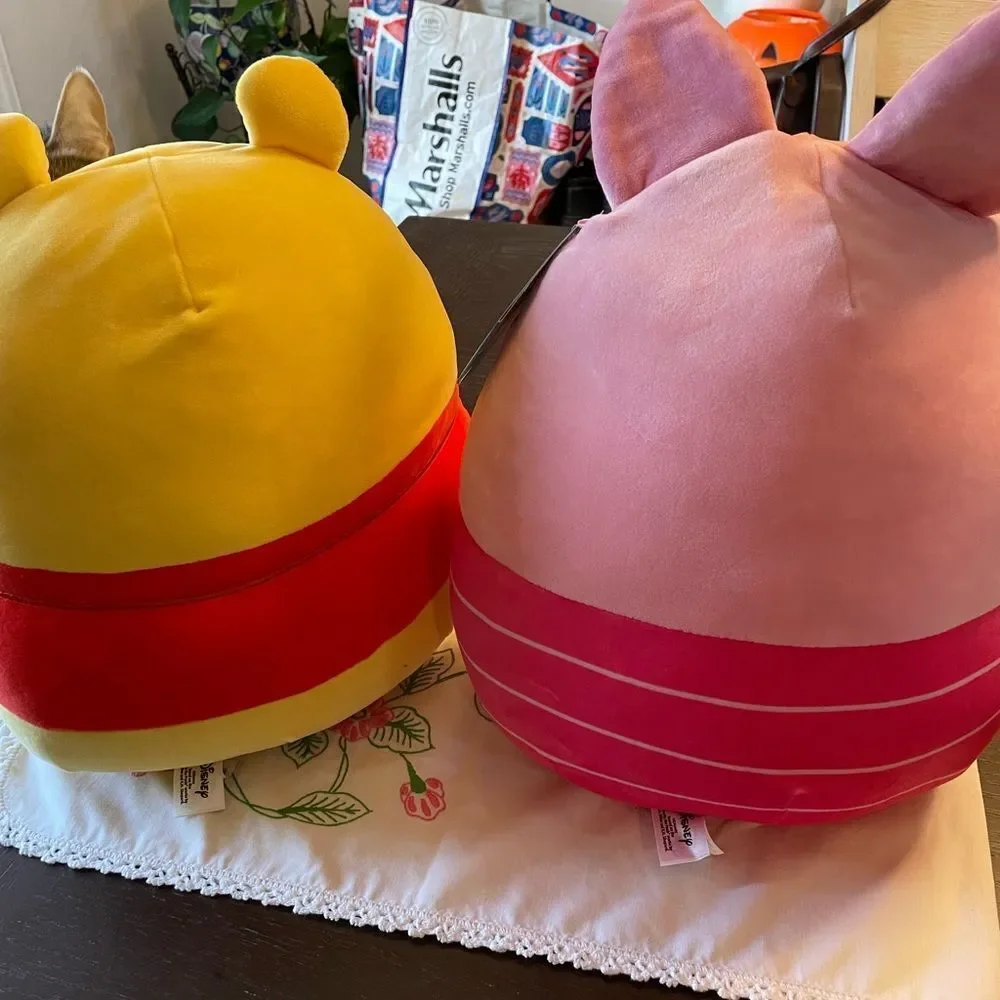 Winnie The Pooh and Piglet Disney Squishmallow Plushes